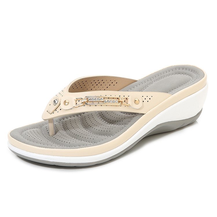 🔥Last day 49% OFF🔥- Women's Arch Support Soft Cushion Flip Flops Thong Sandals Slippers